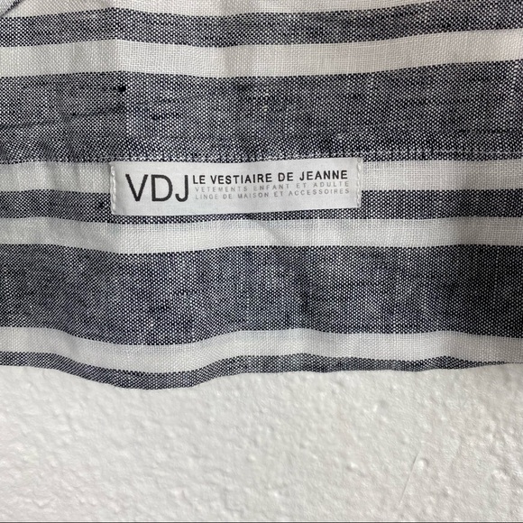 LE VESTIAIRE DE JEANNE Linen Striped Jacket Blazer size 0 - Picture 8 of 8